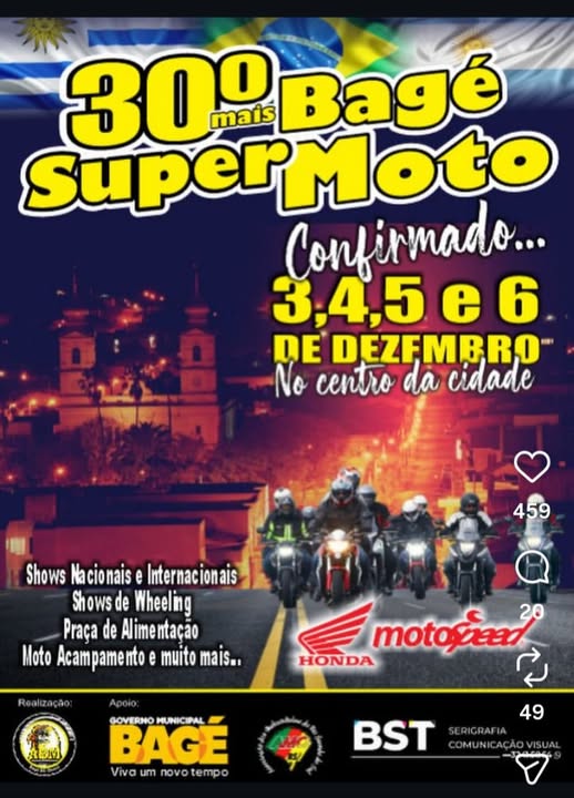 Cartaz do 30° BAGÉ SUPER MOTO