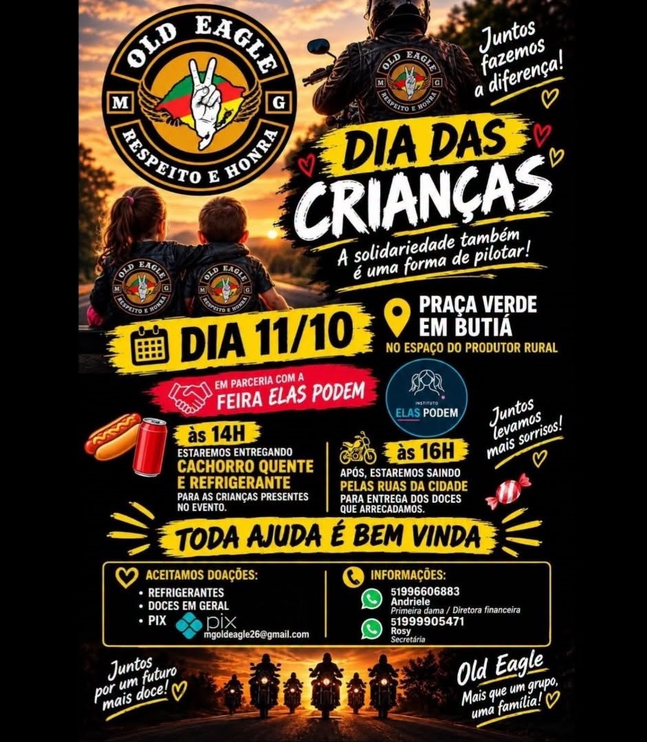 Cartaz: Dia das Crianças do MC Old Eagle