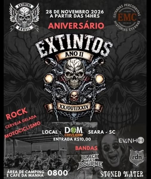 Cartaz: Aniversário MC Extintos