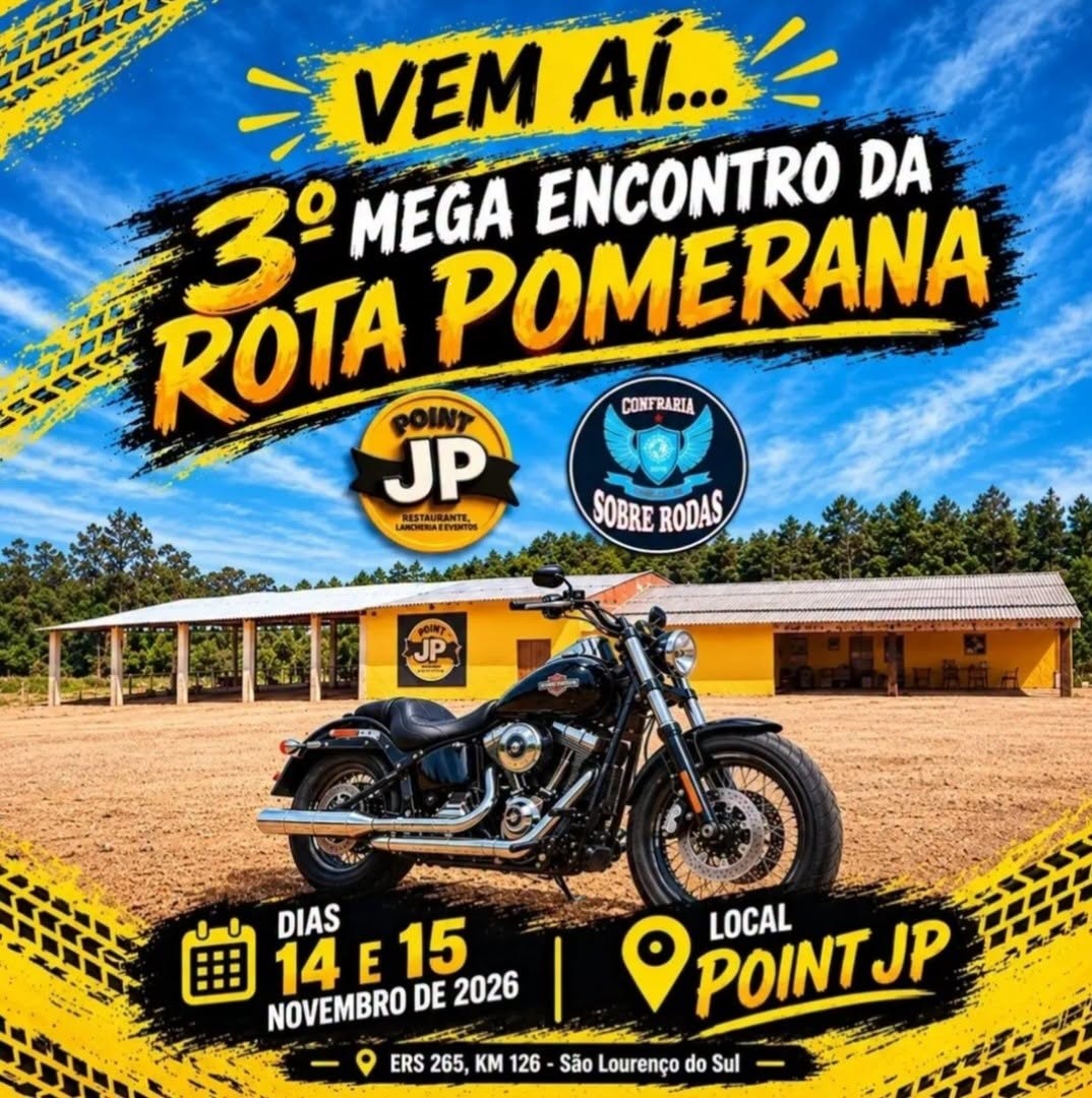 Cartaz: 3º Mega Encontro da Rota Pomerana
