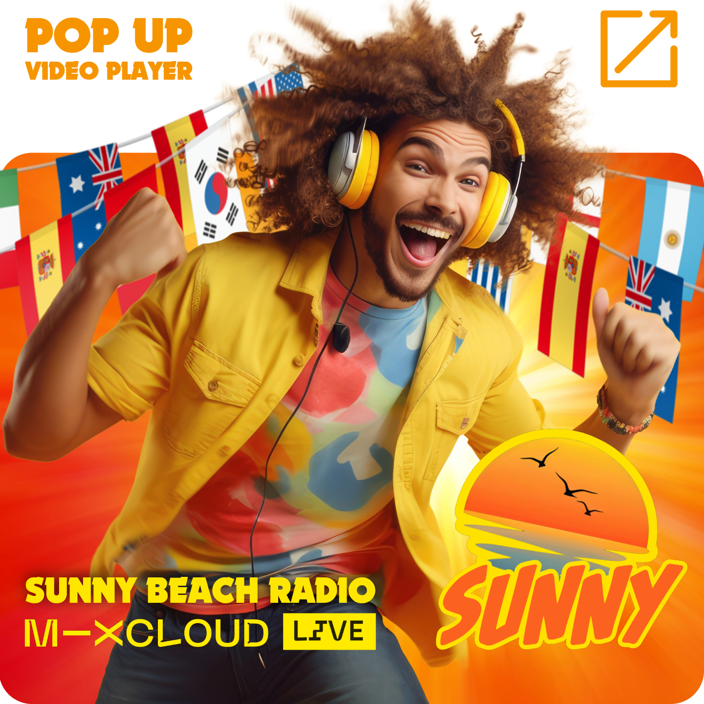 Open Sunny Pop-up Player